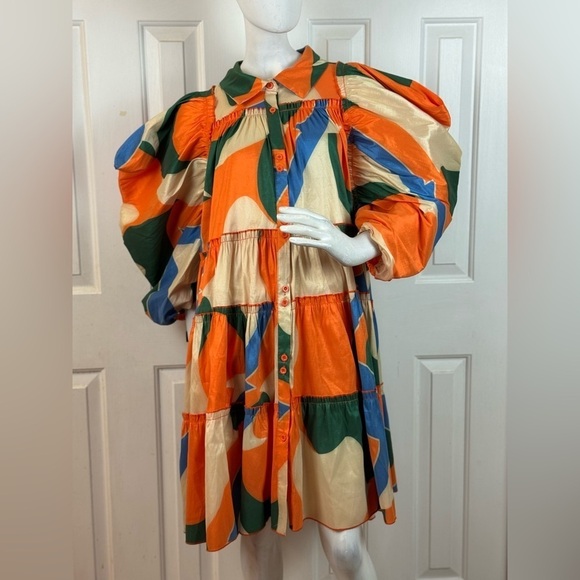 LOVE HICHLICHT Dresses & Skirts - LOVE HICHLICHT Colorful Geometric Women's Dress Size 3XL. C21